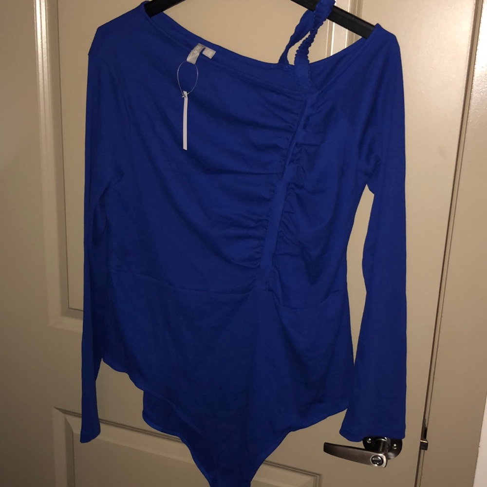 Blue bodysuit